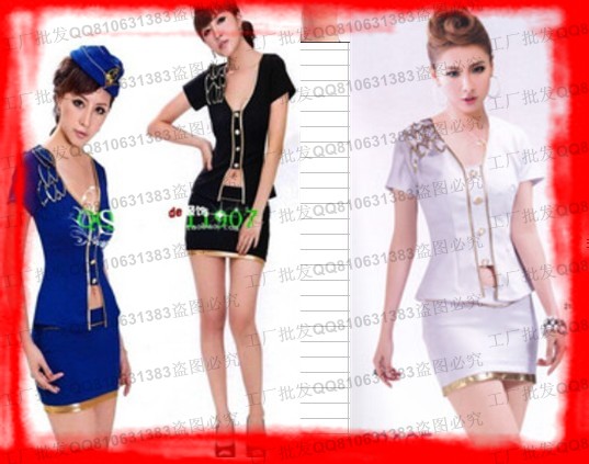 free shipping 51 sauna, technicalness service sexy stewardess service ktv work clothes