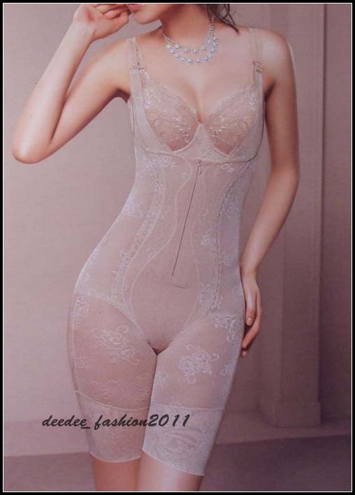 free shipping 5pcs/lot One-piece BodySuits Full body shaper lace Floral Bamboo thin seamless shapers Plus size 4XL-6XL  via ems