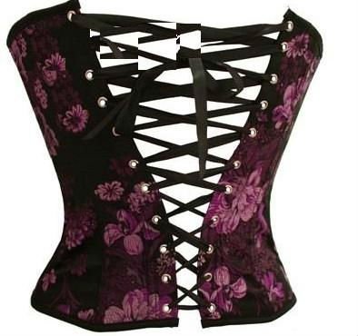 Free shipping,5sets/lot Sexy Embroidered Corset, Back Lace Up, Boned Corset