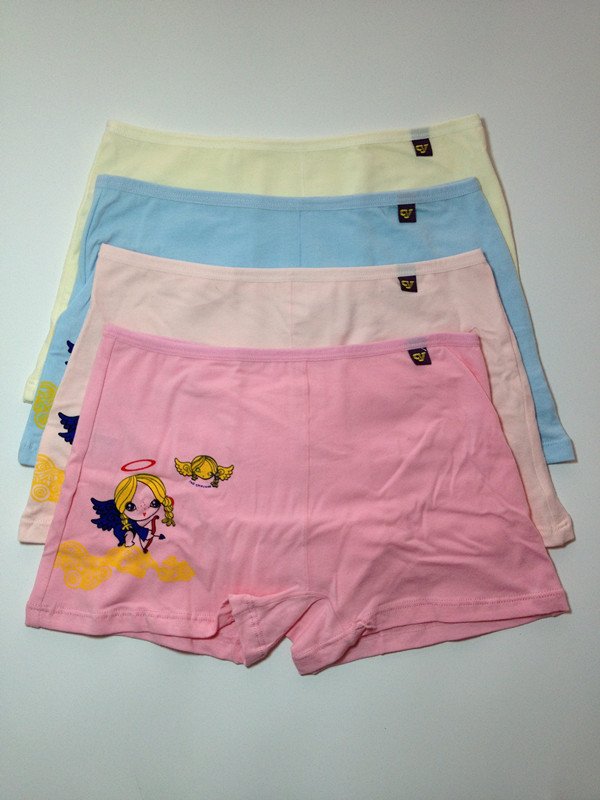 Free shipping (6 pieces/lot) stretch-cotton  girl's underwear