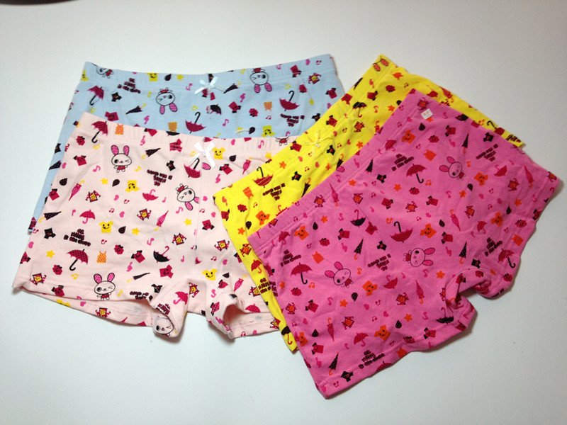 Free shipping (6 pieces/lot) stretch-cotton  girl's underwear