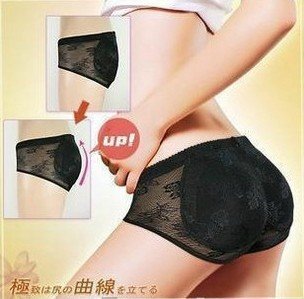 Free Shipping 60pcs/lot Booty Enhancer Cottom Padded Shaper Panty Buttock Shape Panties Padded Butt Enhancer Botty Pop