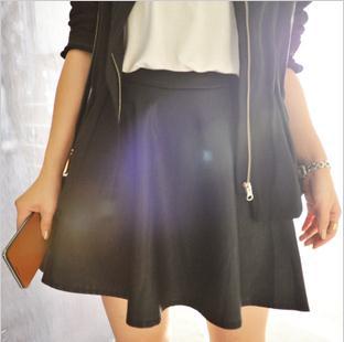 Free shipping 6696 universal stereo leather high waist short skirt leather skirt