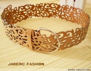 free shipping 6pcs/lot G040 recessionista bright japanned leather cutout design cummerbund belt