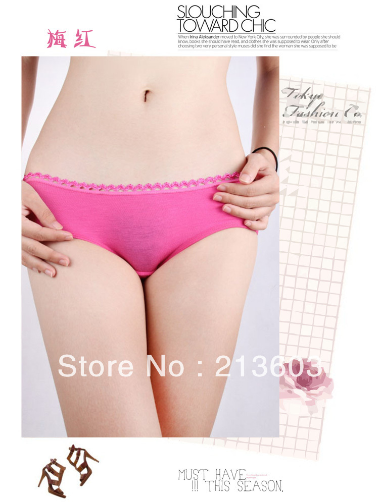 Free shipping +6pcs/lot + women's sexy low waist underwear / Modal / comfrotable briefs / women's panties ,202