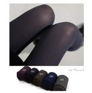 Free Shipping! 747Super remarkable the stovepipe fine vertical stripes velvet pantyhose Bottoming socks