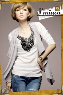 Free Shipping! 8047 irregular zipper suit cloth vest Drop Shipping!