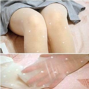 Free Shipping! 826 Love sexy transparent black pantyhose LargeCThe same wild heart The involucre core silk pantyhose-