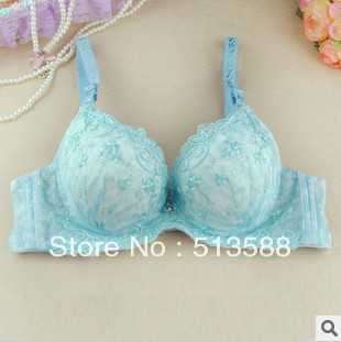 Free shipping  9059 China Wind gather bra adjustable bra charming pearl powder bags