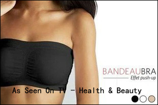 Free shipping 90pcs/lot Seamless tube top bra, Bandeau bra with removable pads, white/black/beige 3pcs/opp bag