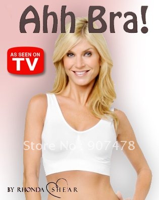 Free Shipping 90pcs/lot TOP Quality Ahh Bra As Seen On TV Rhonda Shear Ahh Seamless Leisure Bra Black/white/beige available