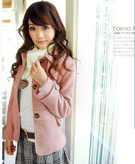 free shipping 9184 women's autumn and winter magazine autumn and winter classic unique paragraph woolen short jacket