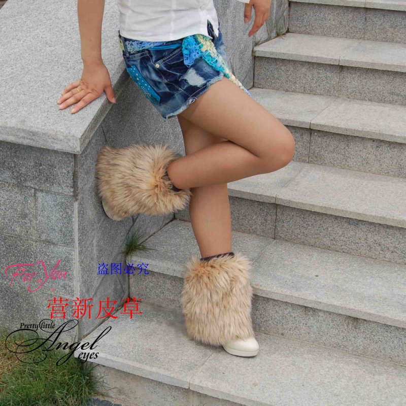 Free Shipping A Pair of 15/20/25/3040CM Women Lower Leg Ankle Leg Warmers Shoes Boot Sleeves Cover multicolors