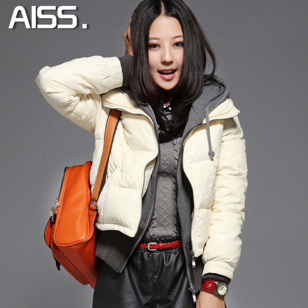 Free shipping A2012 winter women's fashion 1212 hooded short design down coat short jacket