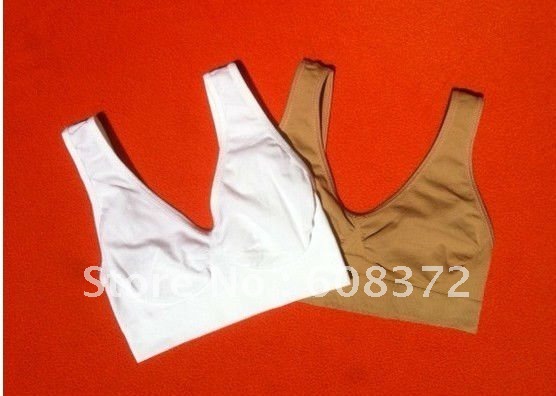 Free Shipping ! Ahh Bra with Retail Box/ Microfiber Pullover Bra Body Shaper /Black/white/skin-colored/S M L XL XXL XXX  20/pcs