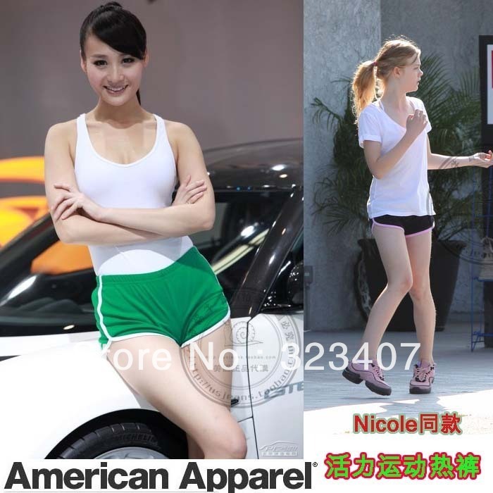 Free shipping American apparel aa nicole vitality sports shorts 7301