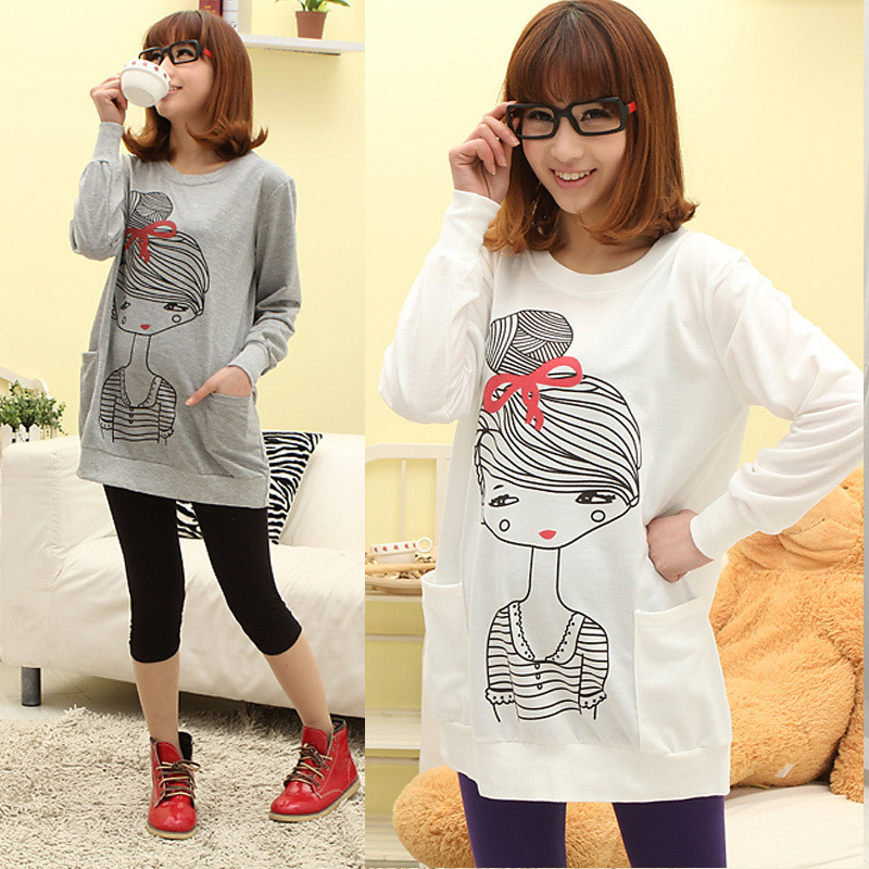 Free shipping+ Andrinuo autumn maternity clothing beauty long-sleeve sweatshirt maternity top