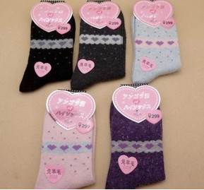 Free shipping Angola and wool Winter warm Thicken women socks