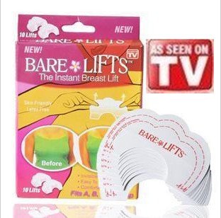 Free shipping ,AS SEEN ON TV BARE LIFTS/ chest paste / chest / breast paste / paste /5 on breast