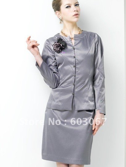 Free Shipping Automatic women's tailored skirt long-sleeve ol work wear women's set