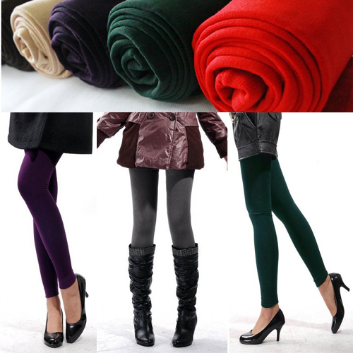 free shipping Autumn and winter ankle length legging women's step thermal stockings plus size brushed thickening