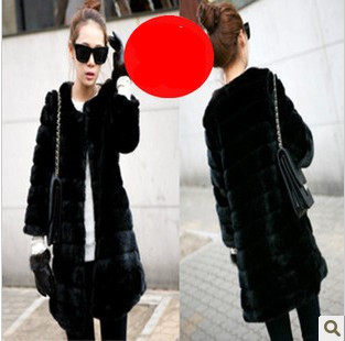 Free shipping + Autumn and winter in the Korean version of a long paragraph faux fur fur coat thickness