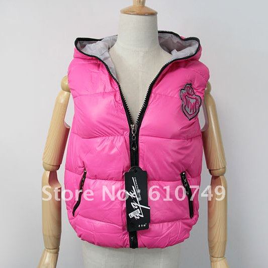 Free Shipping Autumn and Winter Korean Fashion Down Vest Cotton Coats