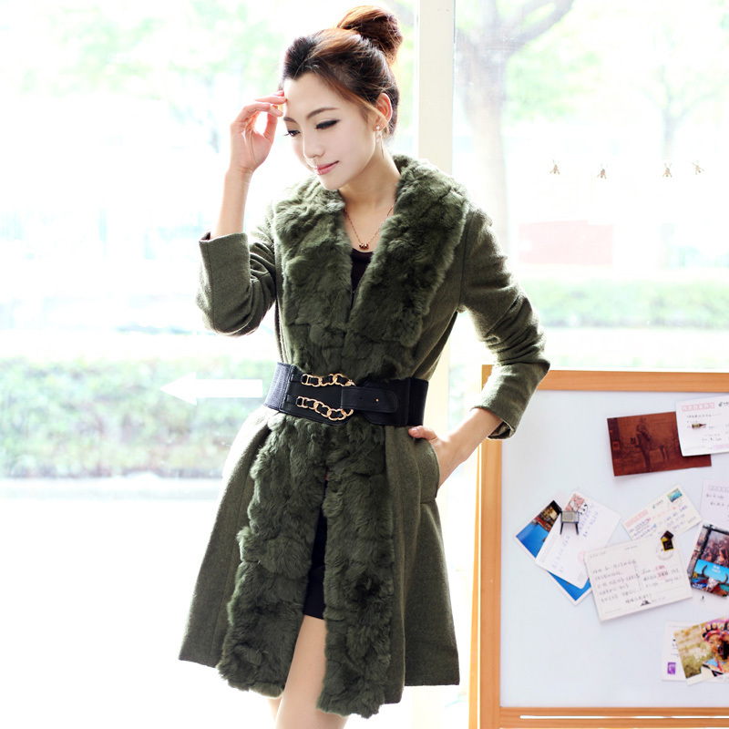 free shipping,  autumn and winter new arrival women's formal slim solid color trench fy128