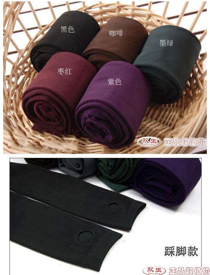 Free Shipping Autumn and Winter Plus Velvet Warm Pants , Lady Foot Tights , Cheap Pantyhose