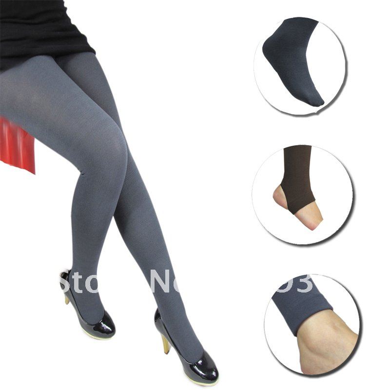 free shipping autumn and winter thickening velvet plus velvet female step on the foot tights socks one piece stockings!Hot sale