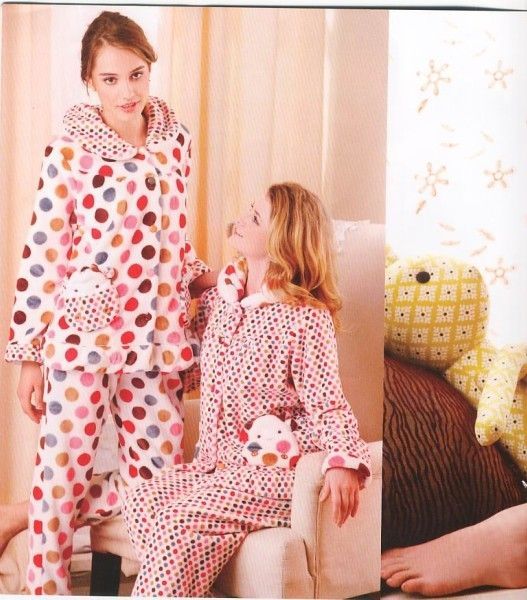 Free Shipping autumn and winter women's coral fleece sleep set lounge z3485 Sleep & Lounge