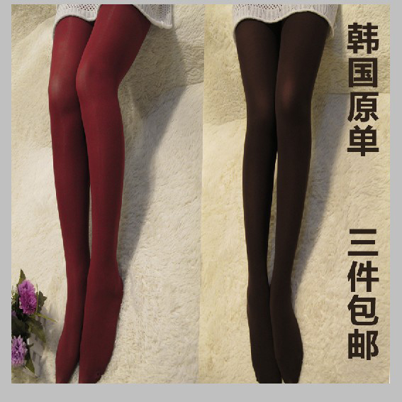 Free shipping autumn of meat velvet tights multicolour legging socks single tier 150d pantyhose