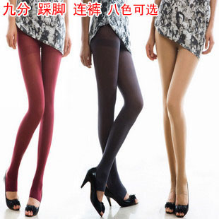 free shipping Autumn pantyhose ankle length legging socks thickness step stovepipe slim velvet female socks