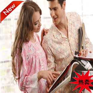 Free Shipping autumn sleepwear lounge Women knitted cotton long-sleeve set z21918