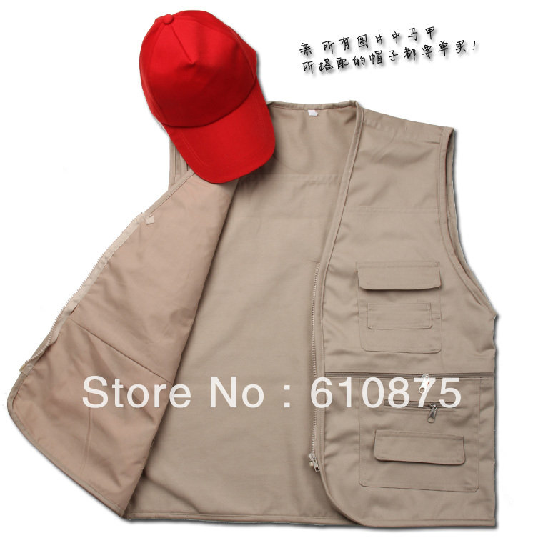 free shipping Bags work wear casual male women's vest vest