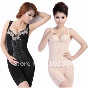 Free Shipping Bamboo charcoal fat burning slimming clothing bodysuit shaper beauty care recoil underwear