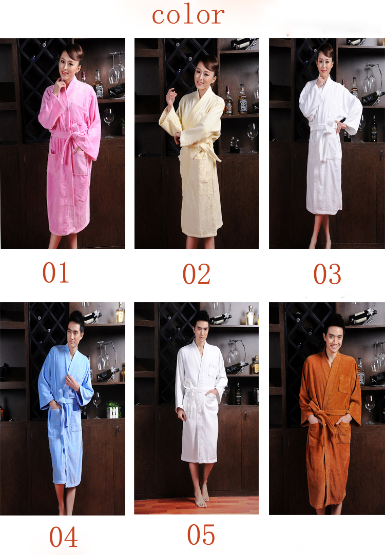 Free shipping bathrobe, bamboo robes, 100%bamboo fiber, more size , unisex, natural & eco-friendly, thickness