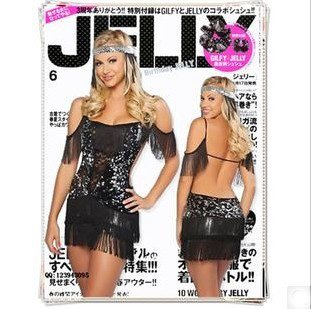 Free shipping Beads tablets lace   tassels queen   Super sexy Transparent black Uniform temptation