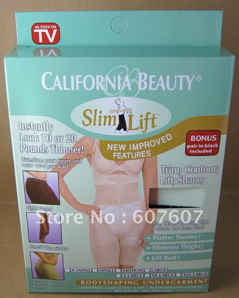 free shipping Beauty Slim N Lift Body Shaping Garment With Shoulder Belt Body Sculpting Clothing As Seen On TV 60pack