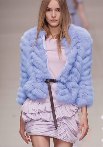 Free Shipping Befurs 2012 new arrival Arctic fox V stripes lilac soft georgette fox fur fur jacket