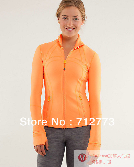 Free shipping! Best Quality Yoga Brand Lululemon Women's High Neck Zipper Jacket  Lulu lemon Jacket Available Size 2 4 6 8 10 12