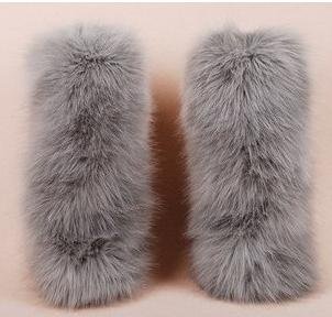 FREE shipping+bestseller+ 40cm  2012 the winter thermal plush khaki faux mink fur gaiters for women