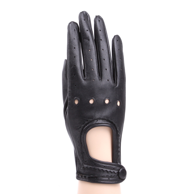 Free shipping Big 925 2012 women's genuine leather gloves suede cutout racerback short design gloves