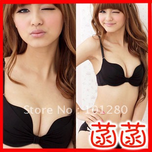 FREE SHIPPING Black underwear set push up a-c sexy underwear bra set