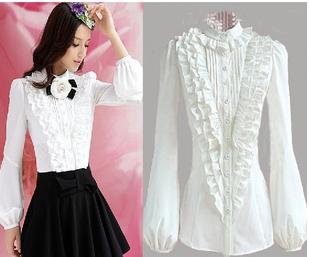 Free shipping blouse for women/fashion shirt women/Slim elegant Wild shirts/princess shirtsSize:S/M/L/XL