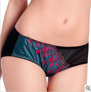 Free shipping BR-044 matching briefs flouncing dot navy blue, rose red Ladies sexy underwear underpants for women Br-100