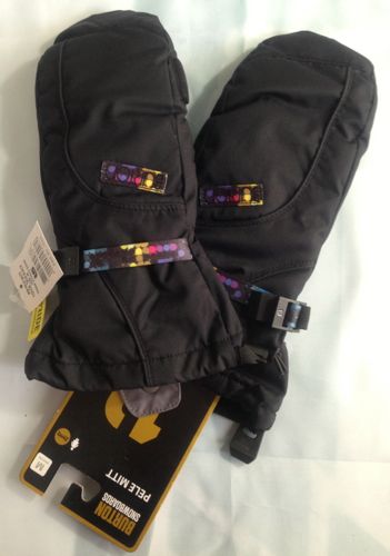 Free Shipping Burton 12 leather slip-resistant waterproof ski gloves female 2 double