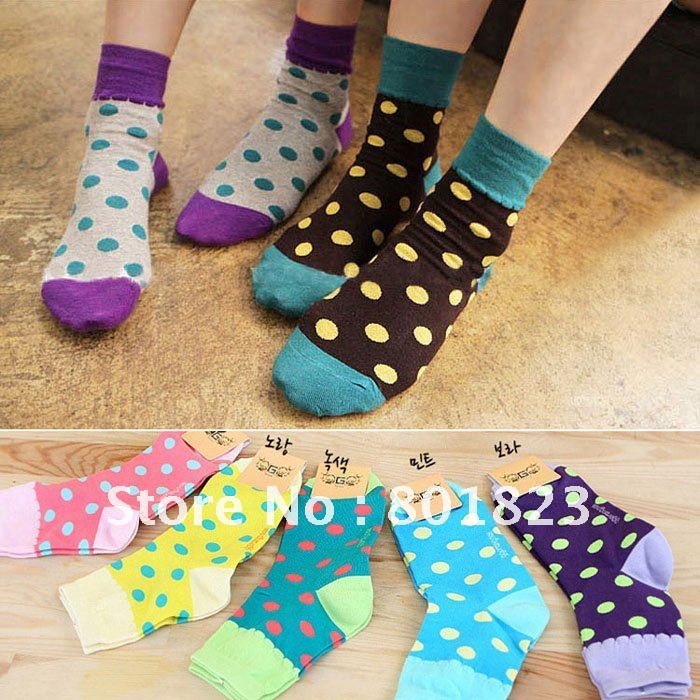 Free shipping by China post-3pcs/lot,candy pot socks(color same as picture),best-selling