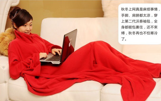 Free shipping by china post ,warming  prodcts, wearing blanket ,warming blanket,warming clothes  hot selling