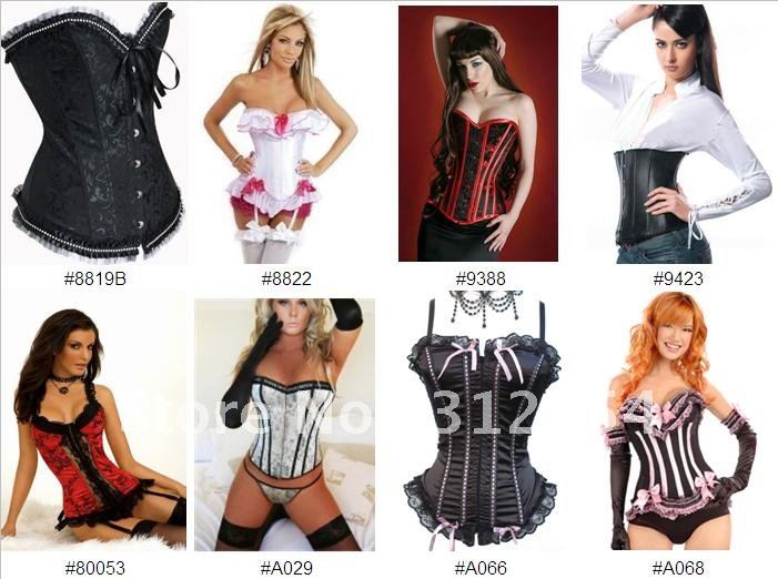 Free Shipping by DHL & EMS wholesale women discount body shapers mixed styles order S M L XL XXL waist cincher steel bone corset